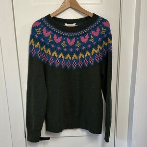 Time and Tru Women's Sweater with Vibrant Pattern